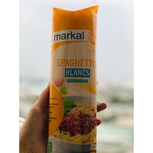 Mì ý hữu cơ Markal Pháp 500gram - Mì Paghetti hữu cơ Markal