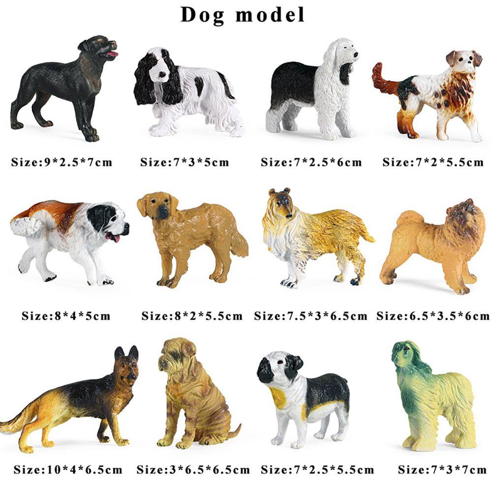 Set 12 Mô Hình Chú Chó Shepherd Dùng Trang Trí