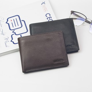 Ví Nam Da Bò Thật 100%, bóp nam Classic Manzo VN305 Kiểu Ngang. Tặng móc khóa da bò Bảo hành 1 năm