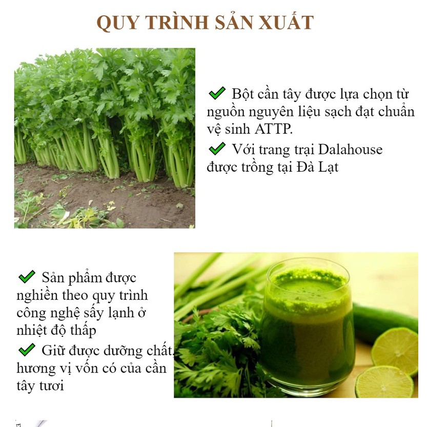 Bột Cần Tây 3NFam.Organic Chất Lượng