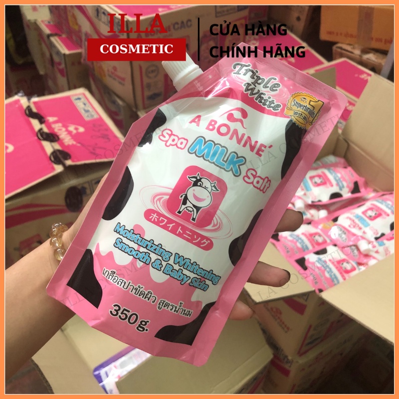 Muối Tắm Bò Thái Lan A Bonne Spa Milk Salt Tẩy Tế Bào Chết Muối Tắm Con Bò Túi 350g | BigBuy360 - bigbuy360.vn
