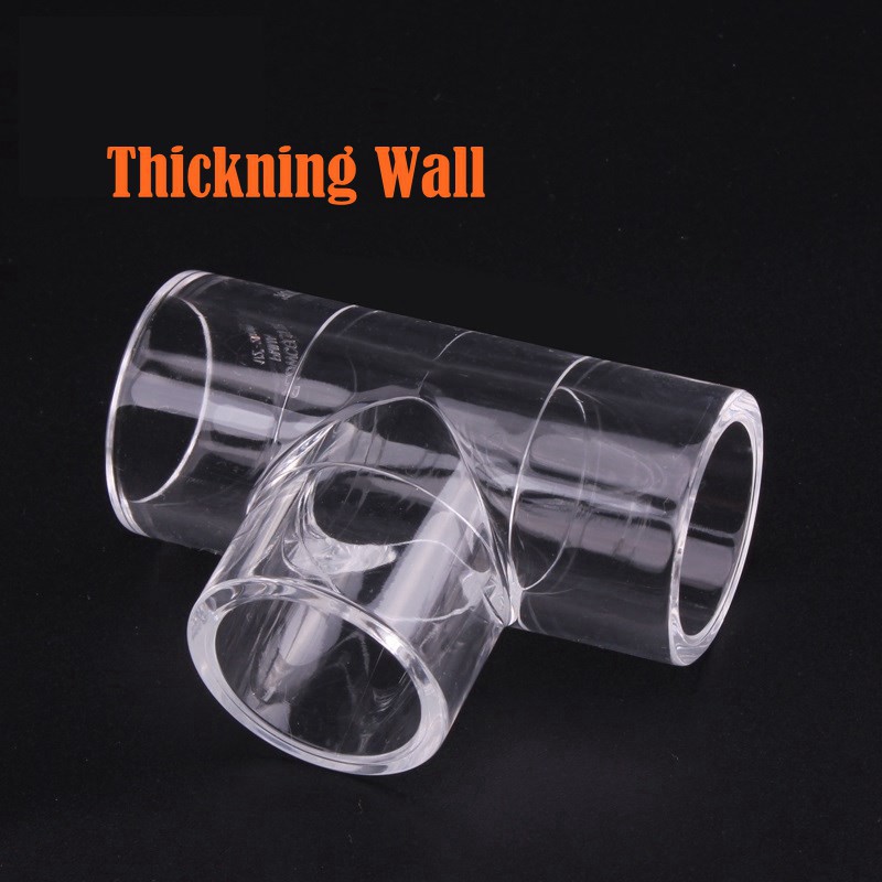 Đầu nối ống nước hình chữ T trong suốt 20-32mm cho bể cá