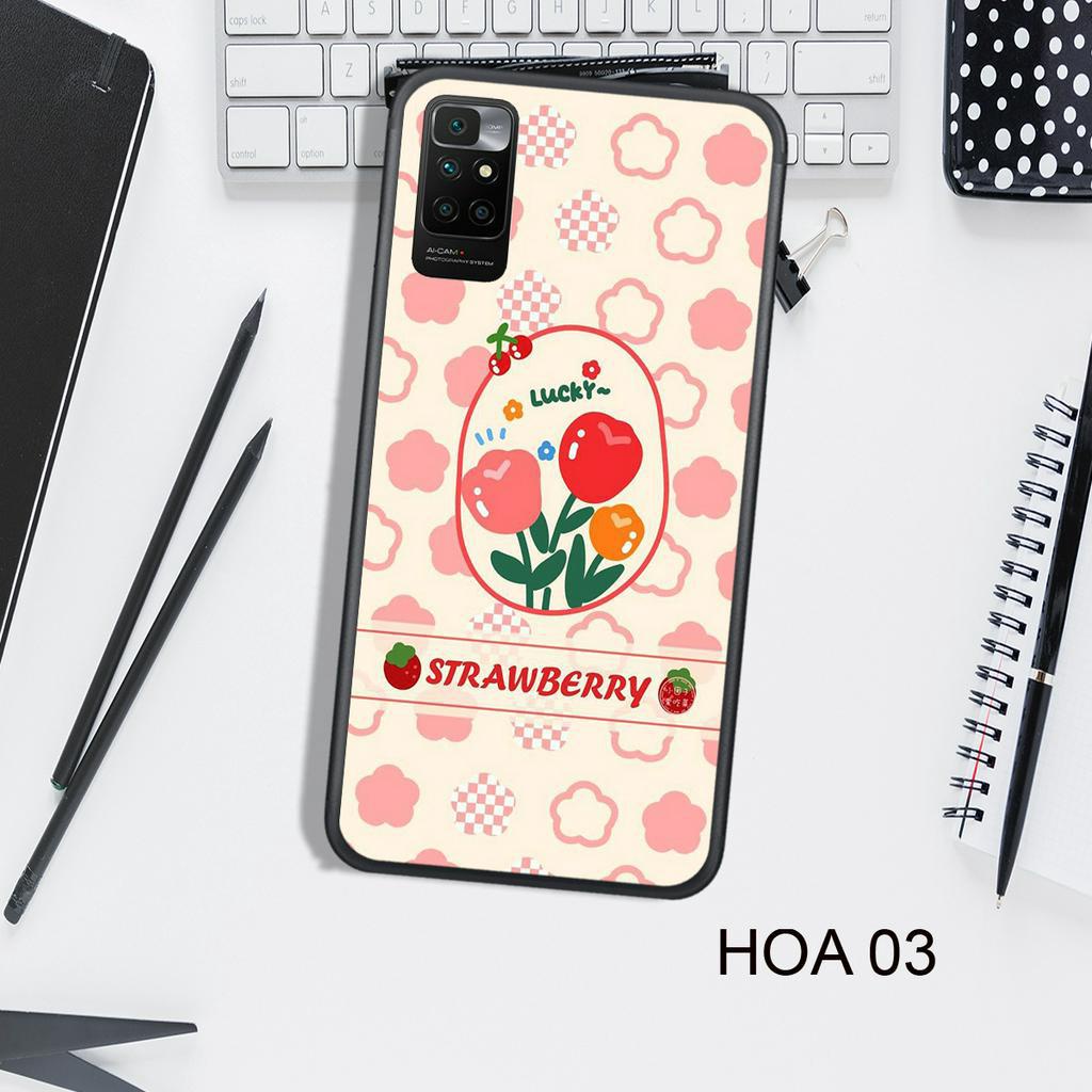 Ốp Lưng  XIAOMI  REDMI 10 - REDMI NOTE 10 4G - REDMI NOTE 10 5G, In Hình HOA, Màu Sắc Bắt Mắt.