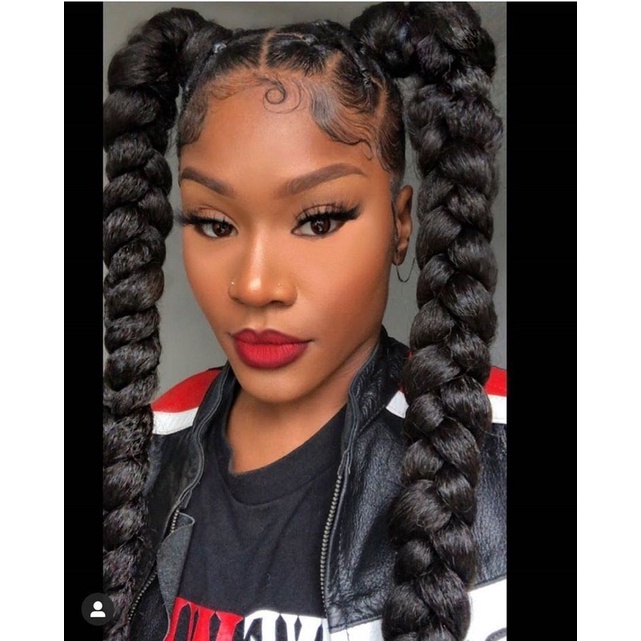 Tóc giả cột thun tết rít bính dài 60cm ❤️ free ship 50k❤️ hàng cao cấp