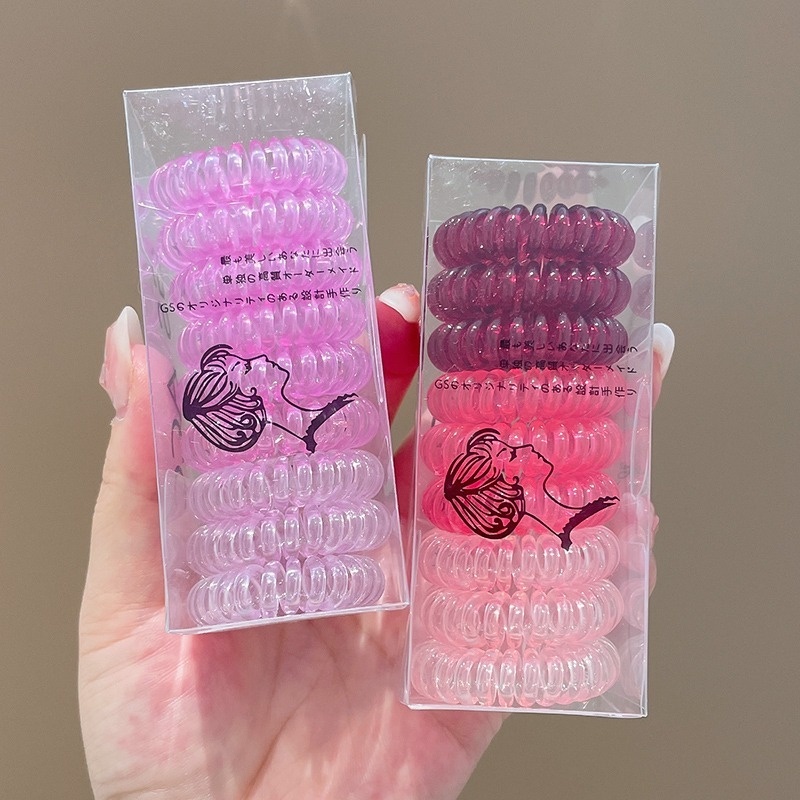 Dây Cột Tóc Lò Xo Co Giãn Màu Kẹo Thời Trang