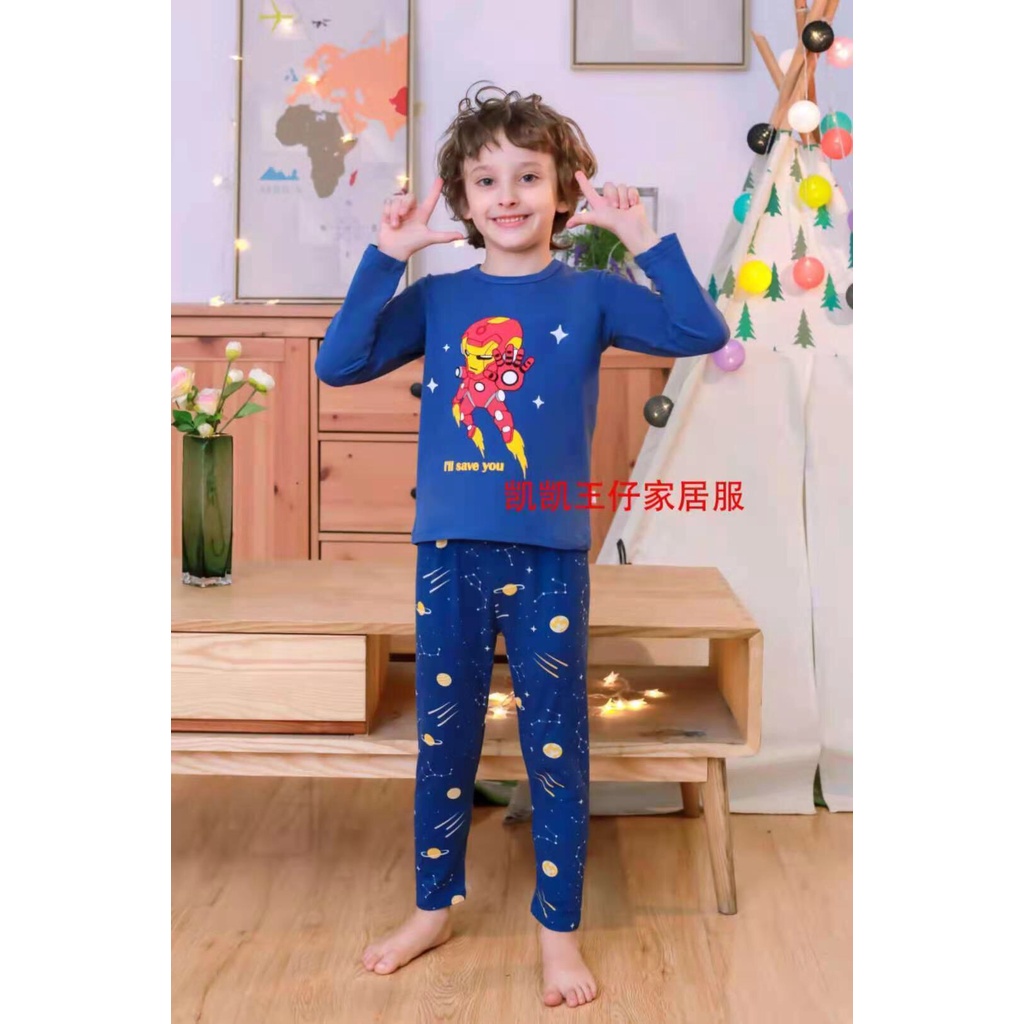 Bộ cotton dài tay bé trai, bé gái PiKa Kids cho bé từ 6-25kg