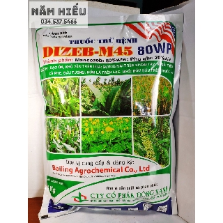 MANCOZEB XANH - Thuốc trừ bệnh DIZEB 80WP 1KG- Trừ bệnh vàng lá, rụng lá, rỉ sắt, thán thư