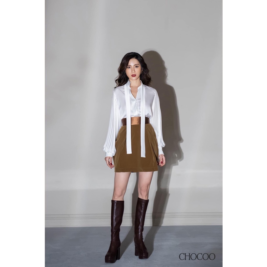 Set đồ nữ CHOCOO áo sơ mi tay dài Shana Top x chân váy Ramona Skirt