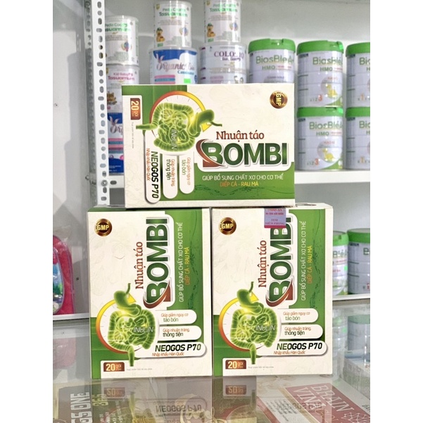 Nhuận táo BOMBI - giảm táo bón cho trẻ em và người lớn