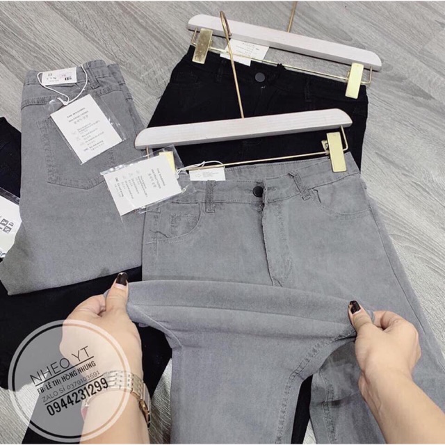 [ Mã FAGREEN55 giảm 10% tối đa 30K đơn 99K] Quần skyny cạp cao tôn dáng