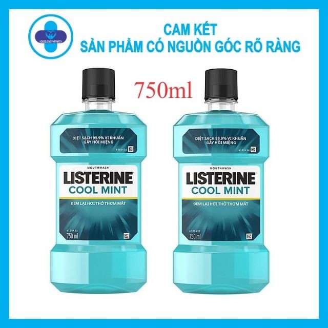 Nước súc miệng Listerine coolmint 750ml