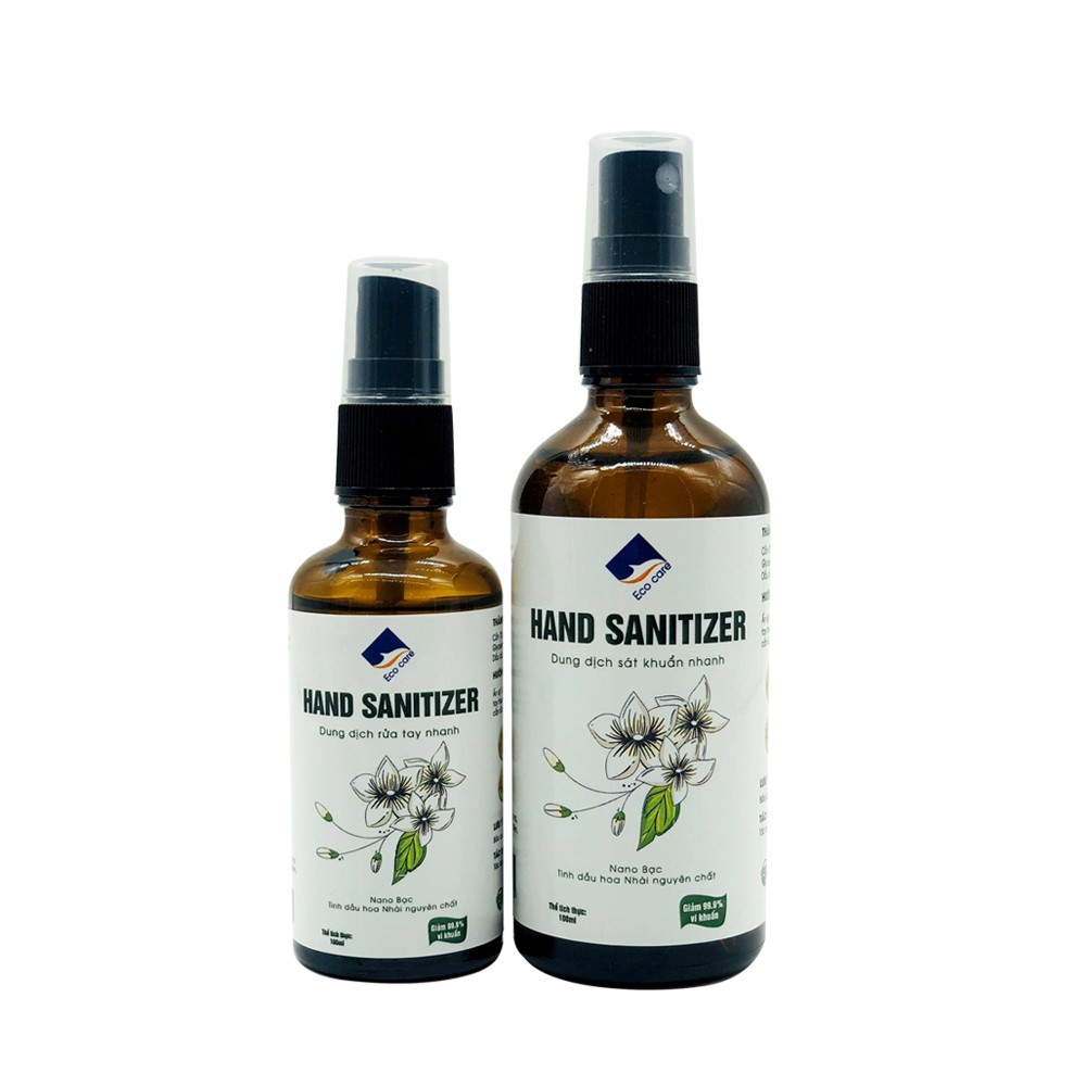 Xịt sát khuẩn nhanh Hoa nhài Ecocare 50-100ml, giúp làm sạch và diệt khuẩn | BigBuy360 - bigbuy360.vn
