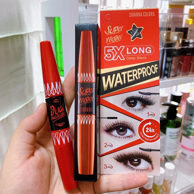 Mascara Chống Nước Lâu Trôi Làm Dài Và Dày Mi 5X Sivanna