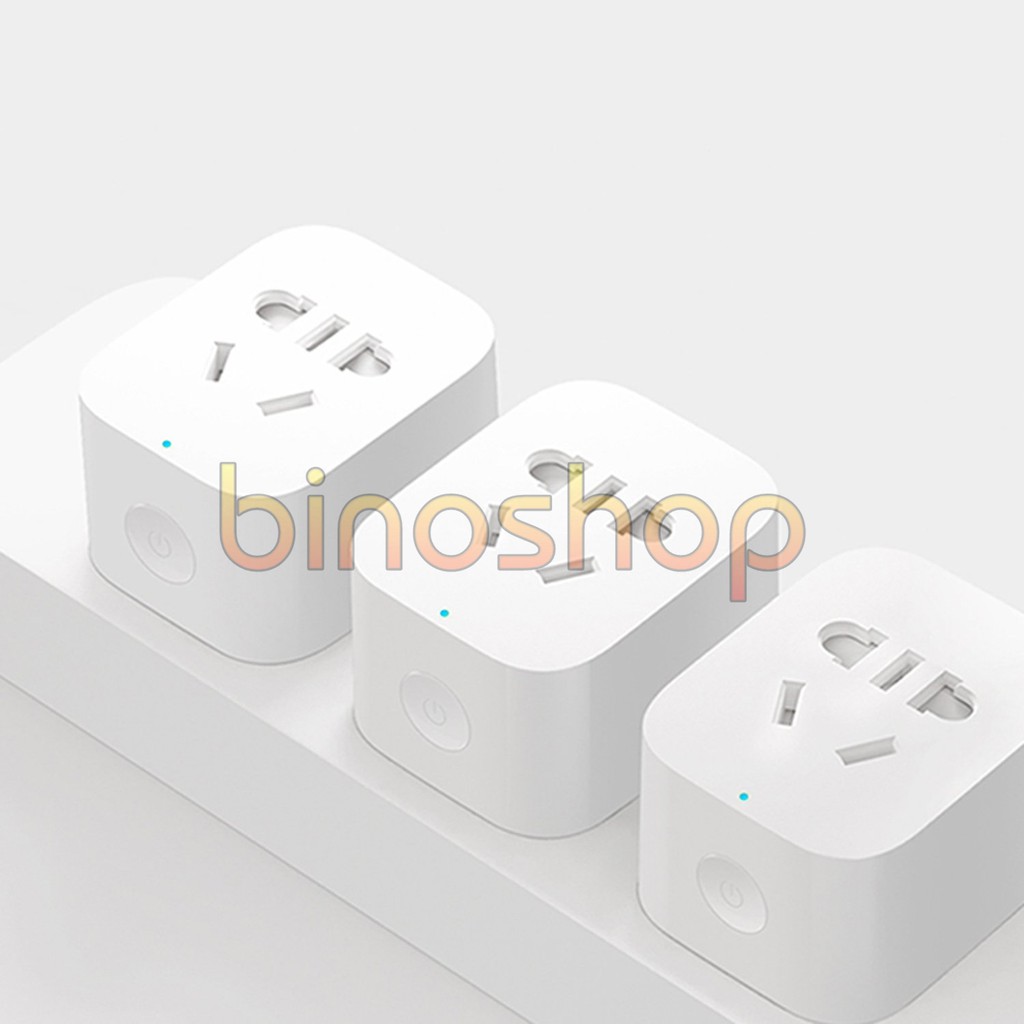 Ổ cắm thông minh Xiaomi kết nối Wifi  (hẹn giờ tắt mở qua điện thoại, có nút cứng bật tắt) - ổ cắm wifi xiaomi