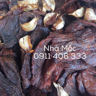 Bò khô ướp tỏi miếng - sợi 500gr