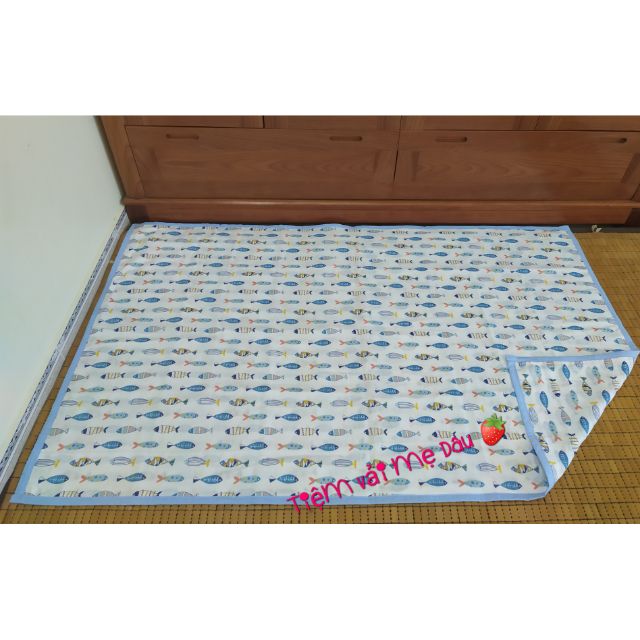 Chăn xô 4 lớp, 6 lớp vải xô Nhật đáng yêu cho bé yêu