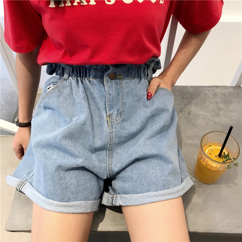 quần short ulzzang quần nữ đẹp short jean jeans soóc bò kiểu dáng hàn quốc cạp lưng cao