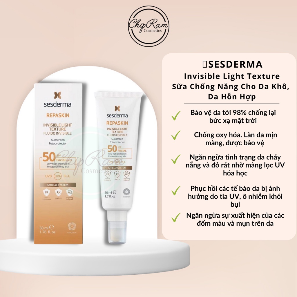KEM CHỐNG NẮNG SESDERMA REPASKIN