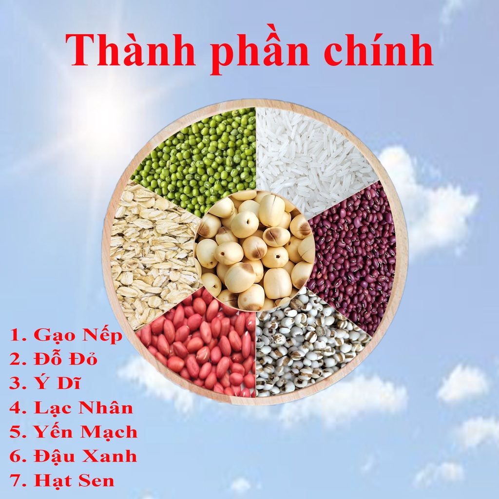 Cháo ăn liền yến mạch Minh Trung combo 6 lon - CHAOYENMACH 6