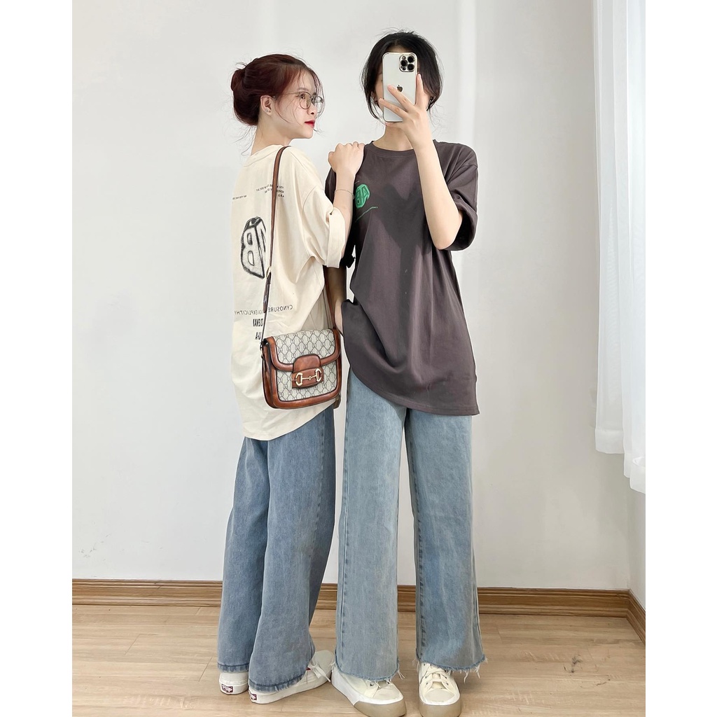 Áo thun chữ AB chất cotton mềm mịn thời trang miho house