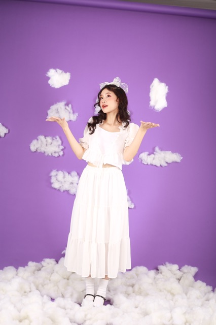 ÁO KIỂU - IVORY CROTOP - CROPTOP BÈO CÓ DÂY BUỘC NƠ DÀI - A0036