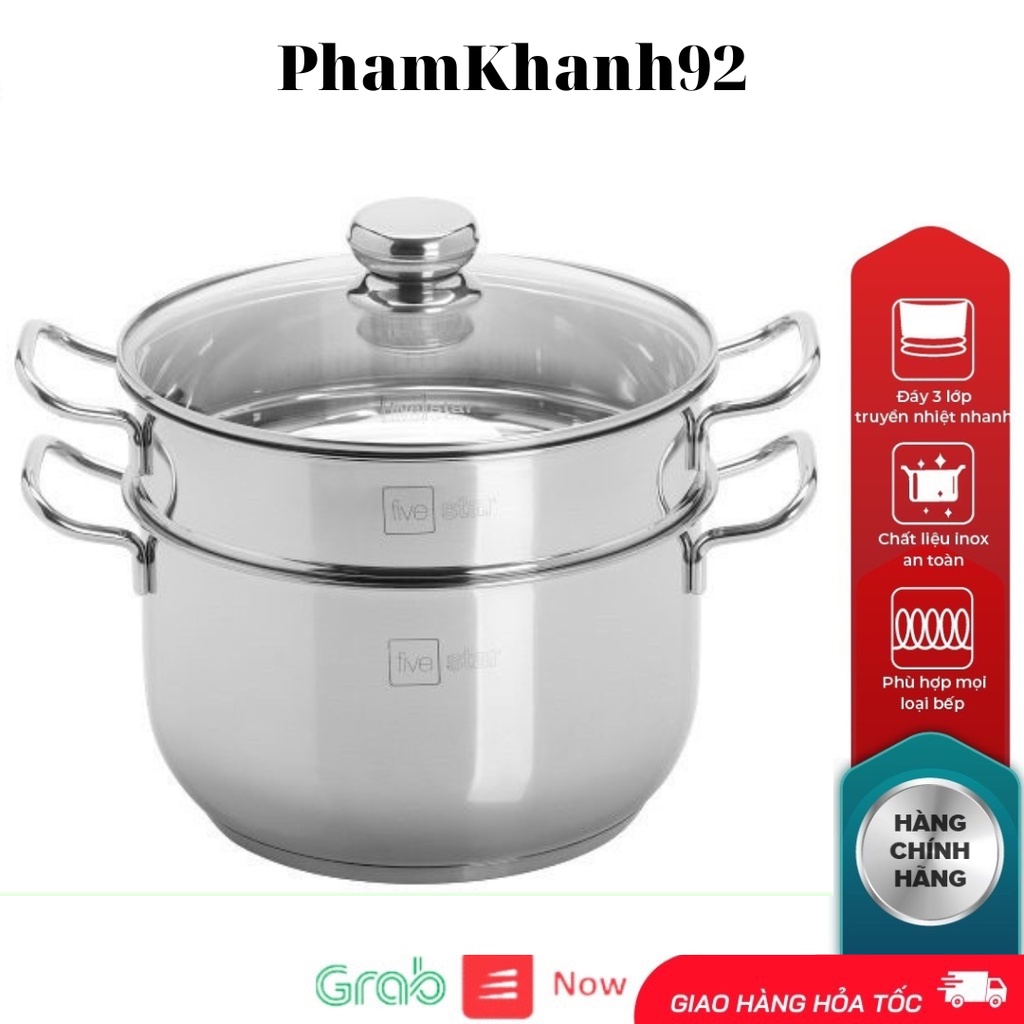 Bộ Nồi Xửng Hấp Inox Fivestar