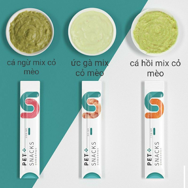 Súp thưởng Pet Snack cho mèo tuýp 15g mix vị