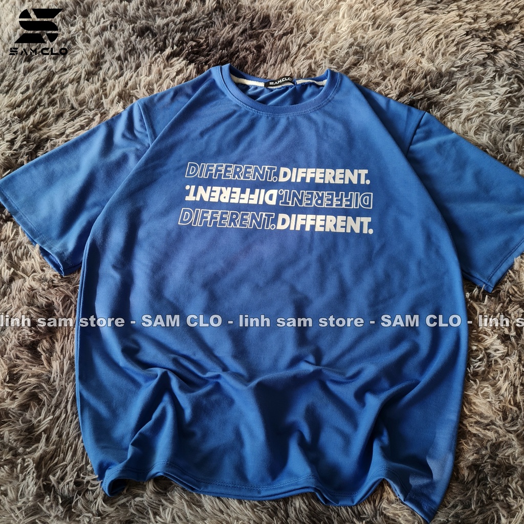 Áo thun tay lỡ nữ SAM CLO freesize phông form rộng dáng Unisex - Ulzzang mặc cặp, nhóm, lớp in chữ DIFFERENT