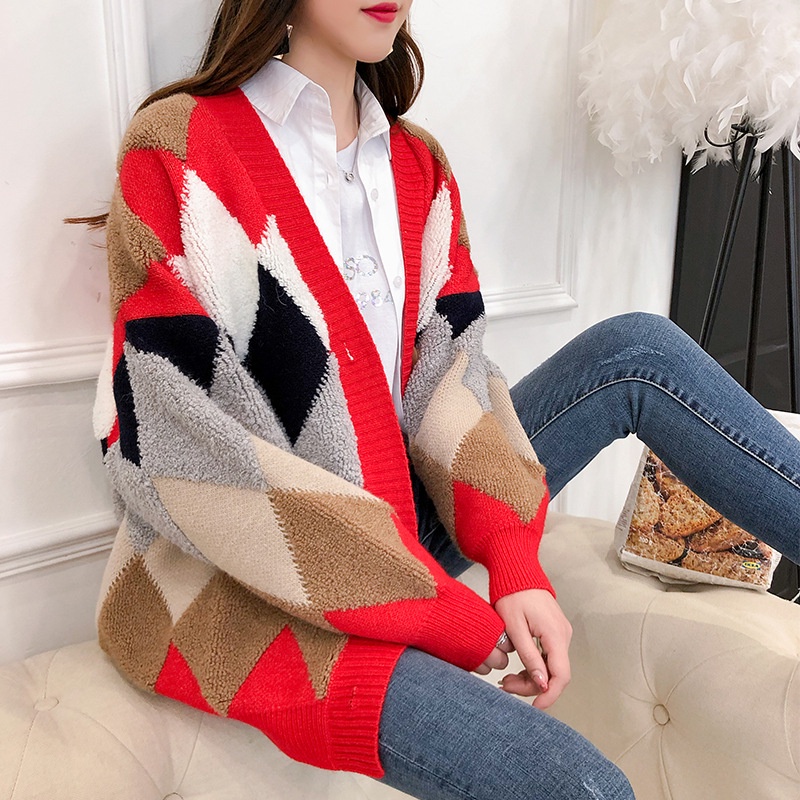 Áo Khoác Nữ Cardigan Len Dáng Dài Mùa Đông Đẹp Phong Cách Hàn Quốc (Hồng) | WebRaoVat - webraovat.net.vn