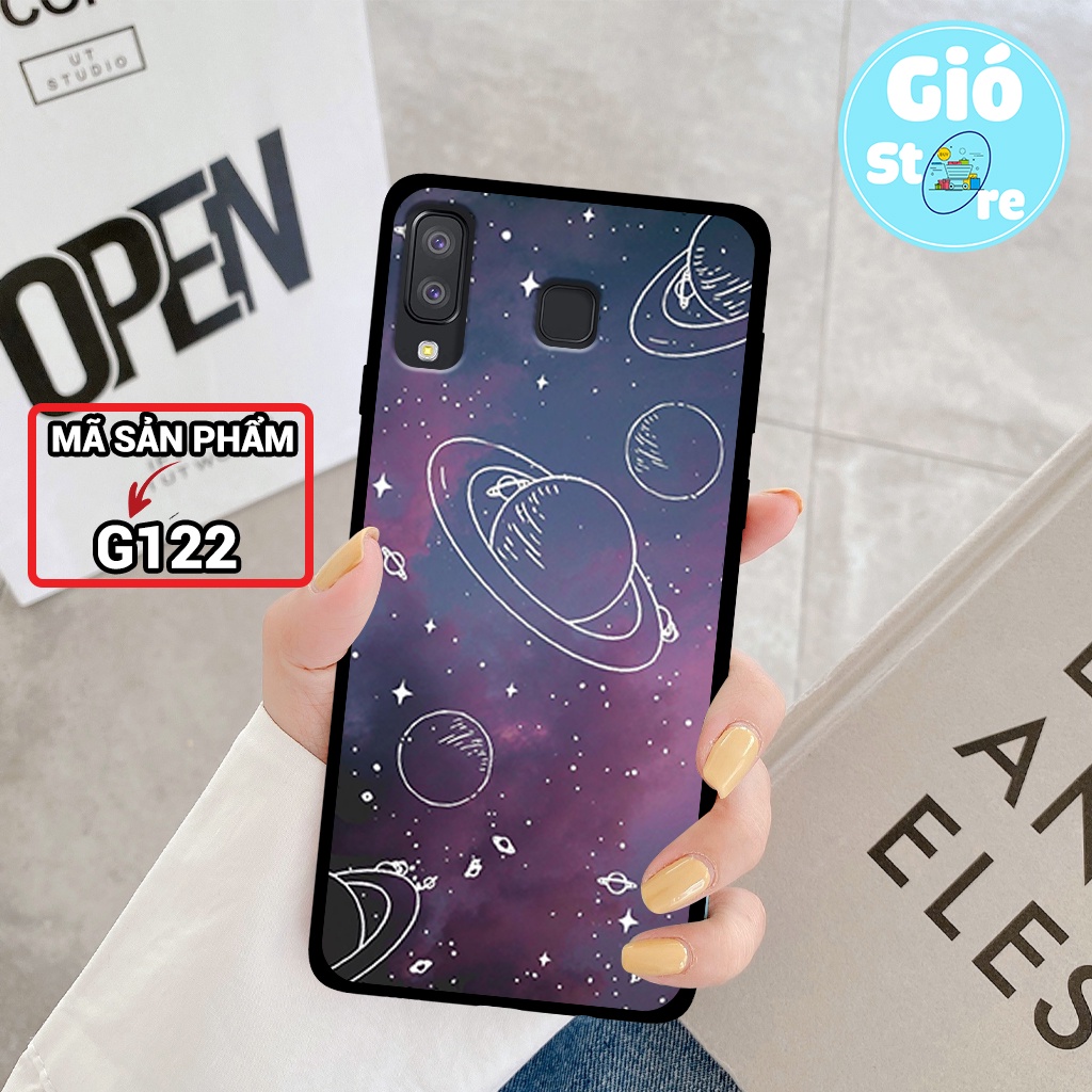 Ốp lưng điện thoại Samsung Galaxy A8 Star in hình vũ trụ,ngân hà cực hot – lưng nhựa nhám viền dẻo