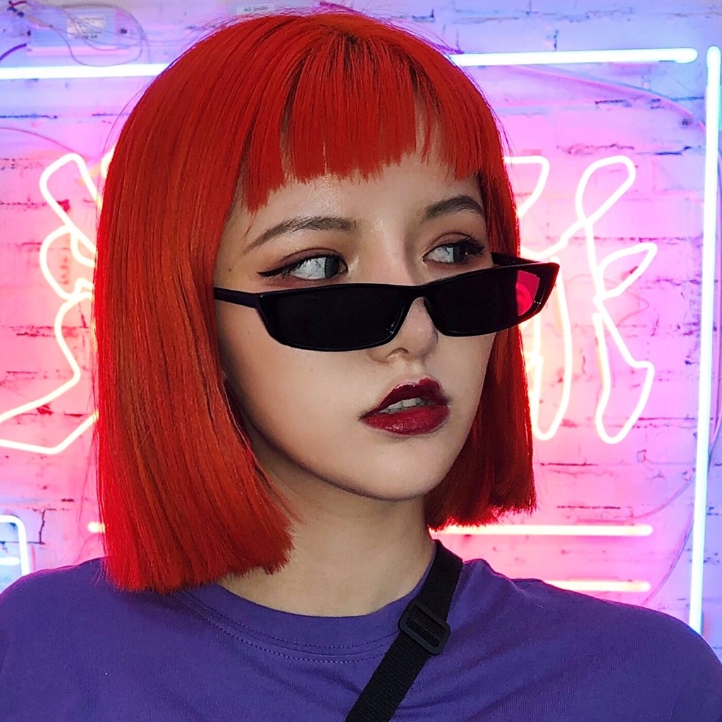 Kính Mát Gọng Chữ Nhật Phong Cách hip hop Thời Trang Cho Nữ Sự Bảo Vệ