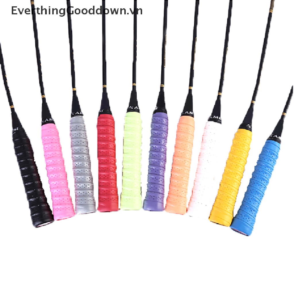 Everthinggooddown Băng Quấn Tay Cầm Vợt Cầu Lông / Tennis Chống Trượt Thấm Hút Mồ