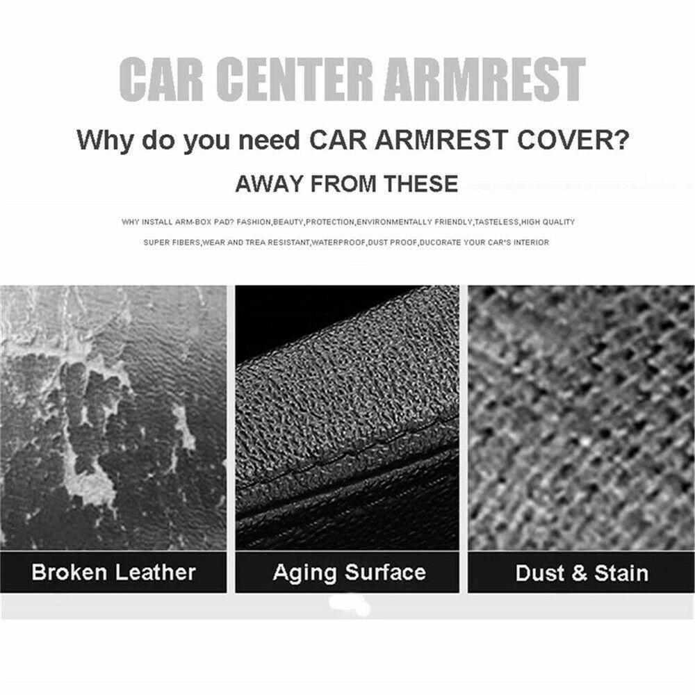 CHINK Universal Car Armrest Pad Covers Center Console Auto Seat Box Protection Pad Waterproof Pad