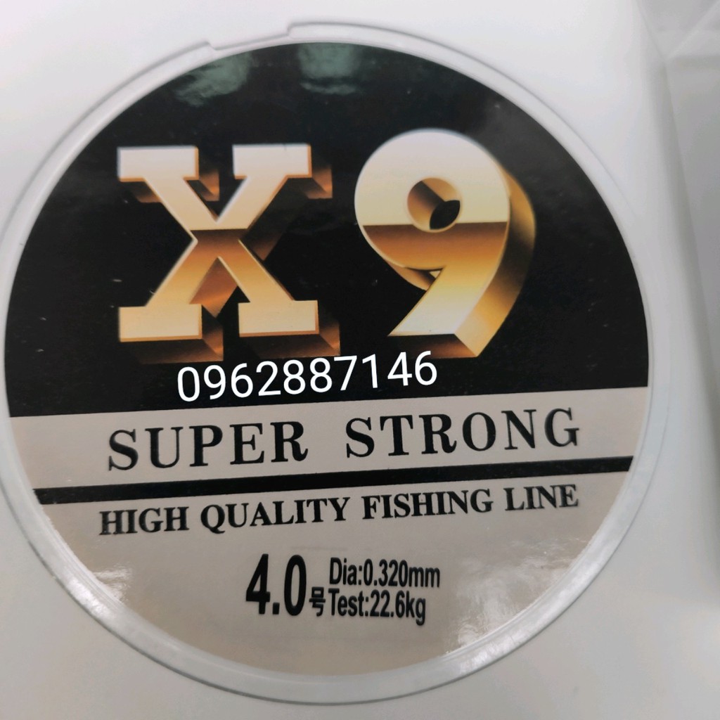 dây dù câu cá X9 PE SUPER STRONG tải cá 71 kg