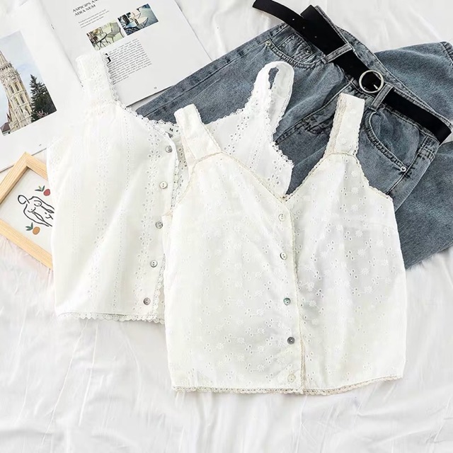 Áo croptop hai dây