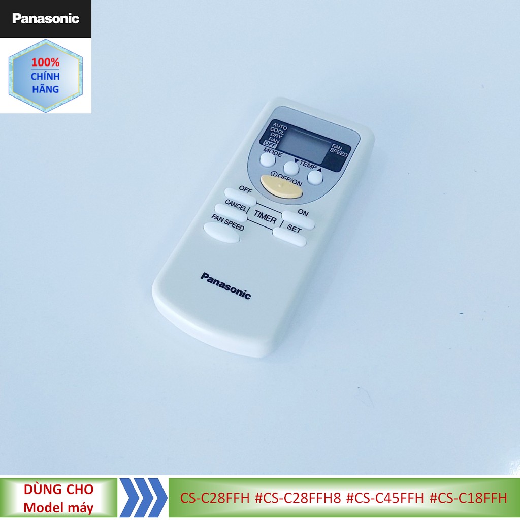 Phụ kiện [Remote chính hãng] Điều khiển điều hòa Panasonic model CS-C28FFH #CS-C28FFH8 #CS-C45FFH #CS-C18FFH