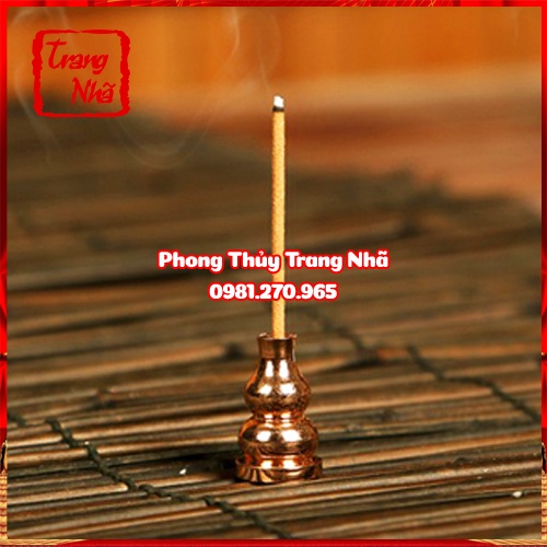 Chân đế cắm nhang hồ lô, để nhang khoanh xông lư bằng composit