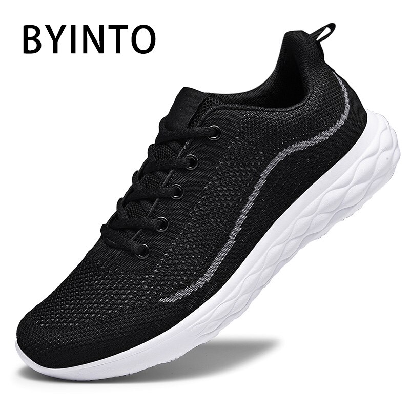 Giày thể thao màu đen/đỏ/xanh lam nhẹ thoáng khí chống sốc cho nam giới Size 38-46