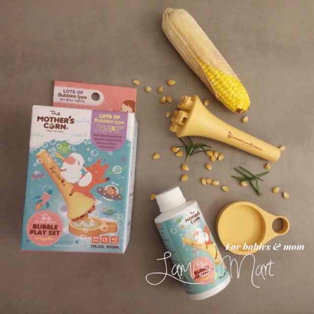 Có Sẵn Dụng cụ thổi bong bóng làm từ Bắp mother’s corn