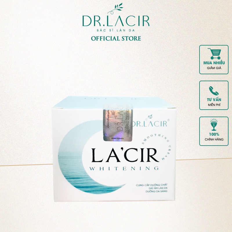 Kem dưỡng da ban đêm mini La'cir Whitening Smoothing Cream DR.LACIR hộp 5g DR603