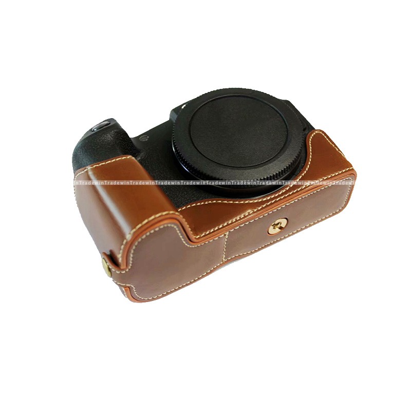 Túi da PU bọc nửa thân máy ảnh Canon EOS RP EOS srp kèm dây đeo