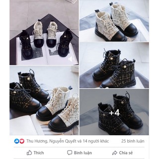 Bốt nơ cổ bèo bé gái