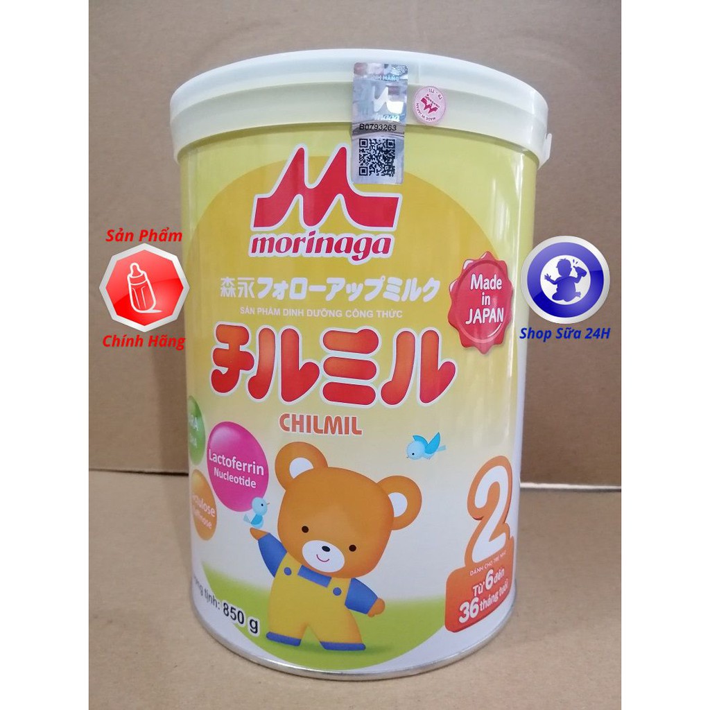 [MẪU MỚI] Sữa Bột Morinaga Nhập Khẩu Số 1, 2, 3 Lon 850G