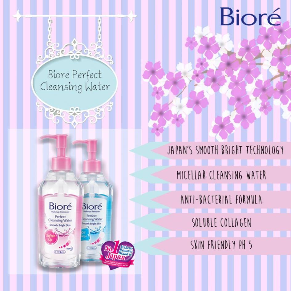 Nước Tẩy Trang Bioré Dành Cho Da Thường Và Da Khô Perfect Cleansing Water Soften Up 90ml