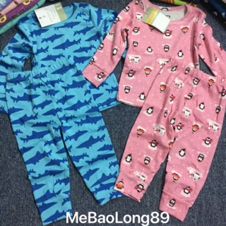 Bộ carter tay dài thun cotton borip cho bé gái/bé trai Mẫu mới về!