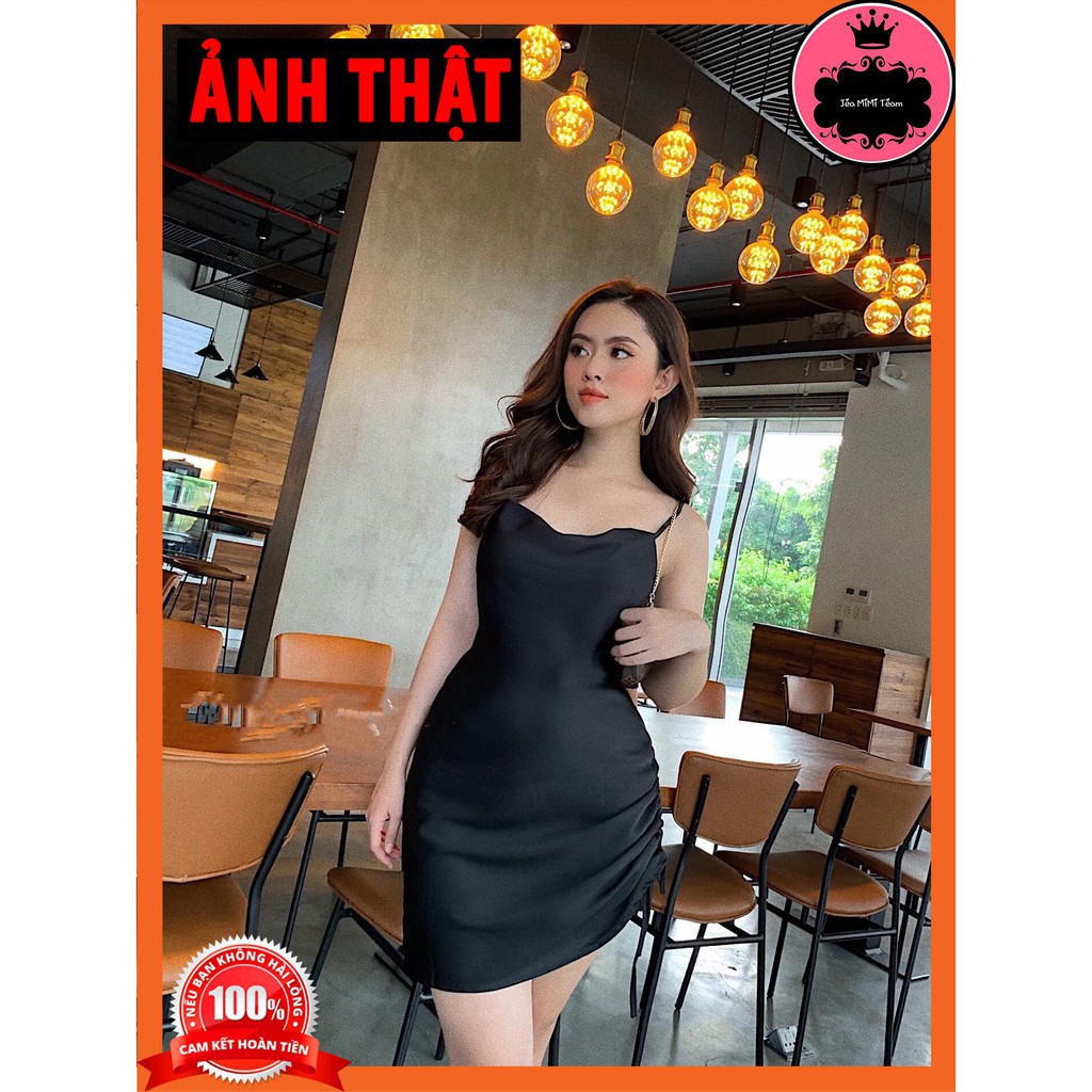 ĐẦM BODY THUN - VÁY 2 DÂY CÓ MÚT NGỰC FREESIZE CHẤT LỤA GÂN - MYDRESS | BigBuy360 - bigbuy360.vn