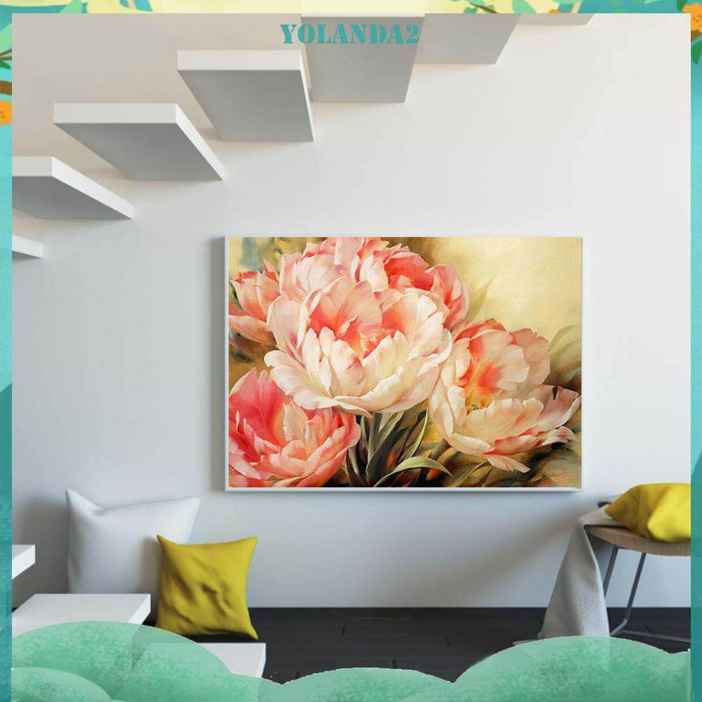 Tranh Thêu Chữ Thập DIY 11CT Hình Hoa Tulip Xinh Xắn