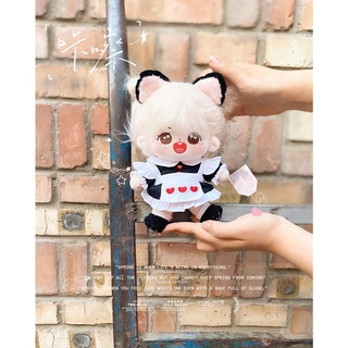 Bộ đồ trái tim hầu nữ cho bé doll 20cm