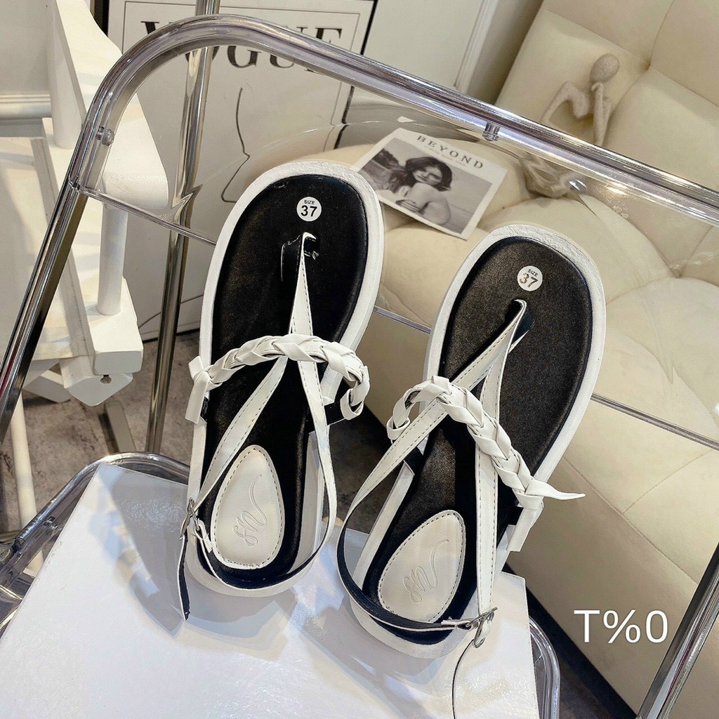 Sandal nữ ĐẾ BÁNH MÌ QUAI TAM GIÁC 3 DÂY cá tính