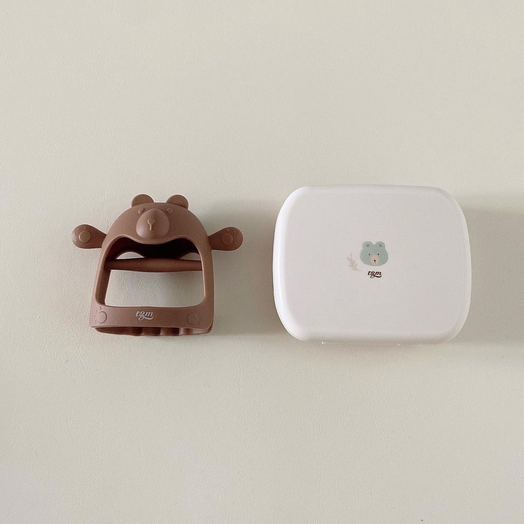 Gặm nướu cho bé, gặm nướu hình gấu cao cấp silicon TGM Hàn Quốc
